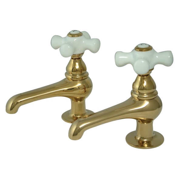 Kingston Brass Restoration Basin Tap Faucet, Polished Brass KS3202PX - main